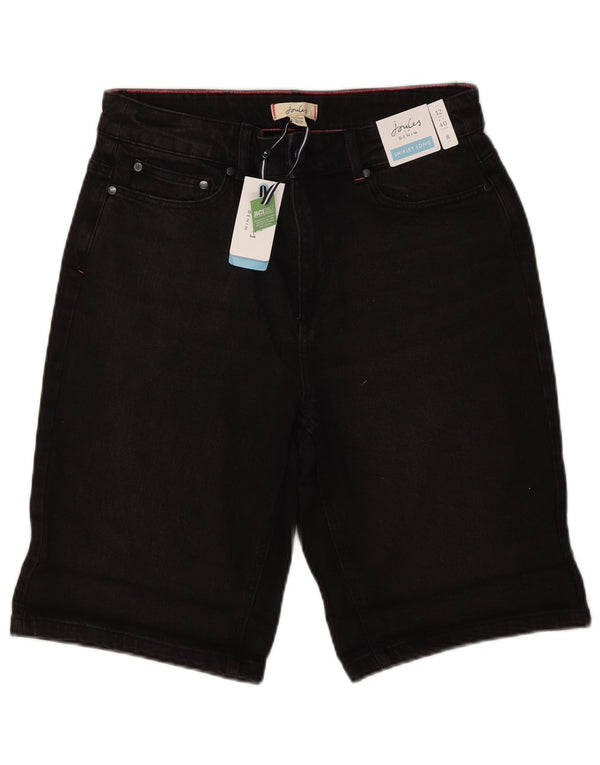 Joules ženske traper kratke hlače UK 12 srednje W30 crni pamuk