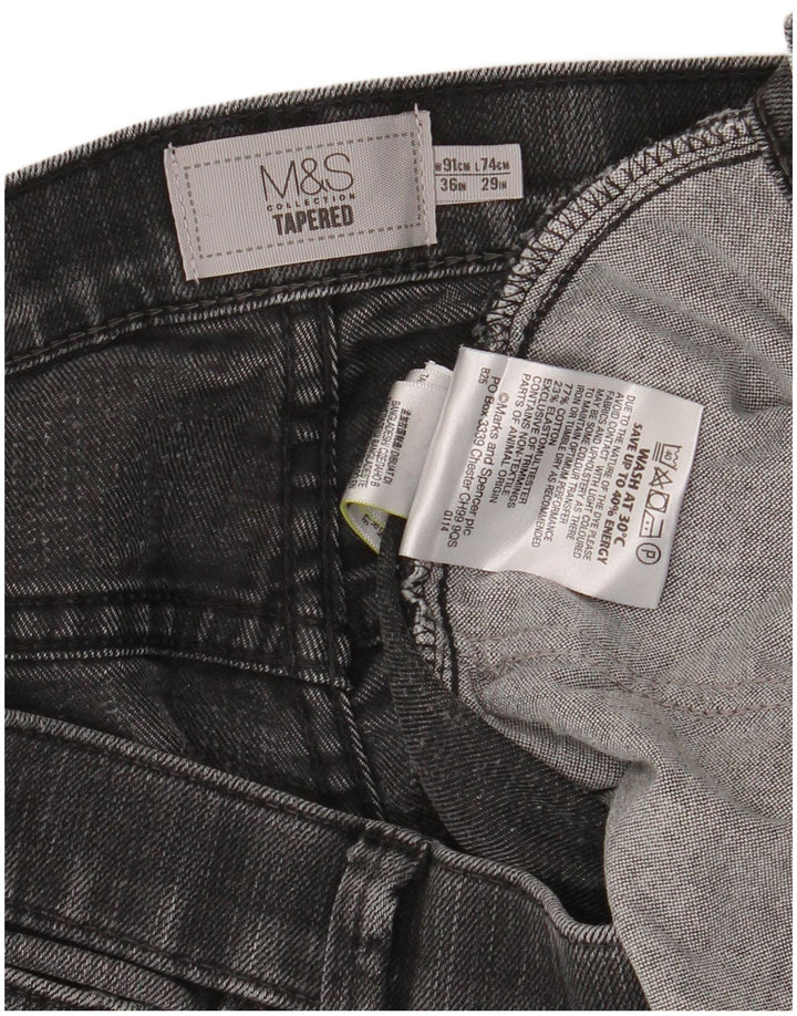 Marks & Spencer muške sužene traperice W36 L29 sivi pamuk