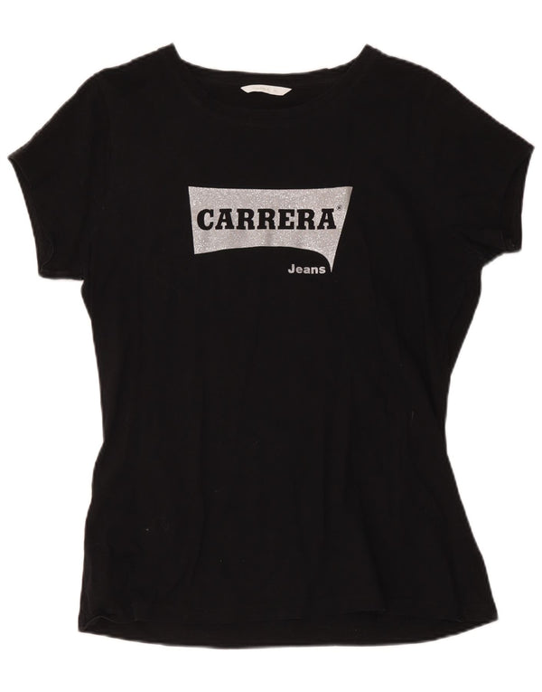 Carrera ženska majica kratkih rukava s grafičkim motivima UK 18 XL crna