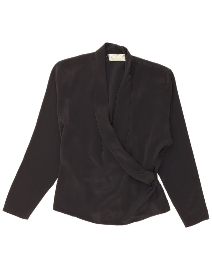 LOLA ženski gornji dio bluze dugih rukava UK 12 Srednje crna