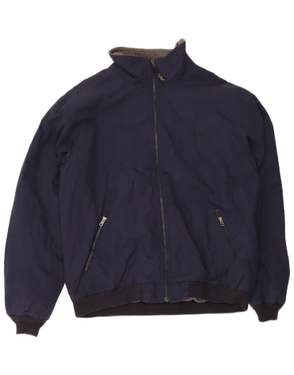 L.L.Bean muška bomber jakna UK 40 veliki tamnoplavi poliester