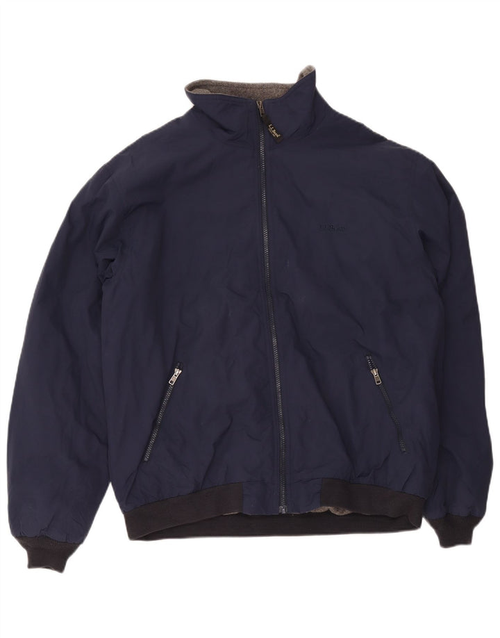 L.L.Bean muška bomber jakna UK 40 veliki tamnoplavi poliester