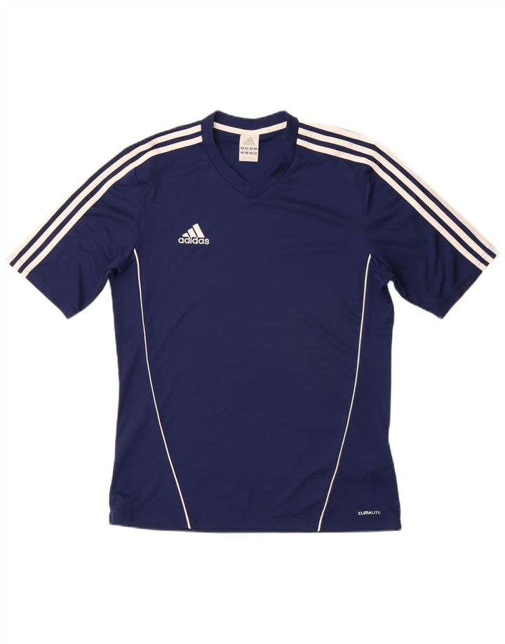 ADIDAS Muška Climalite majica kratkih rukava Srednji tamnoplavi poliester