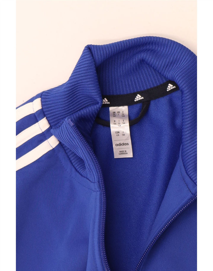 Adidas trenirka za dječake 13-14 godina plava poliesterska boja