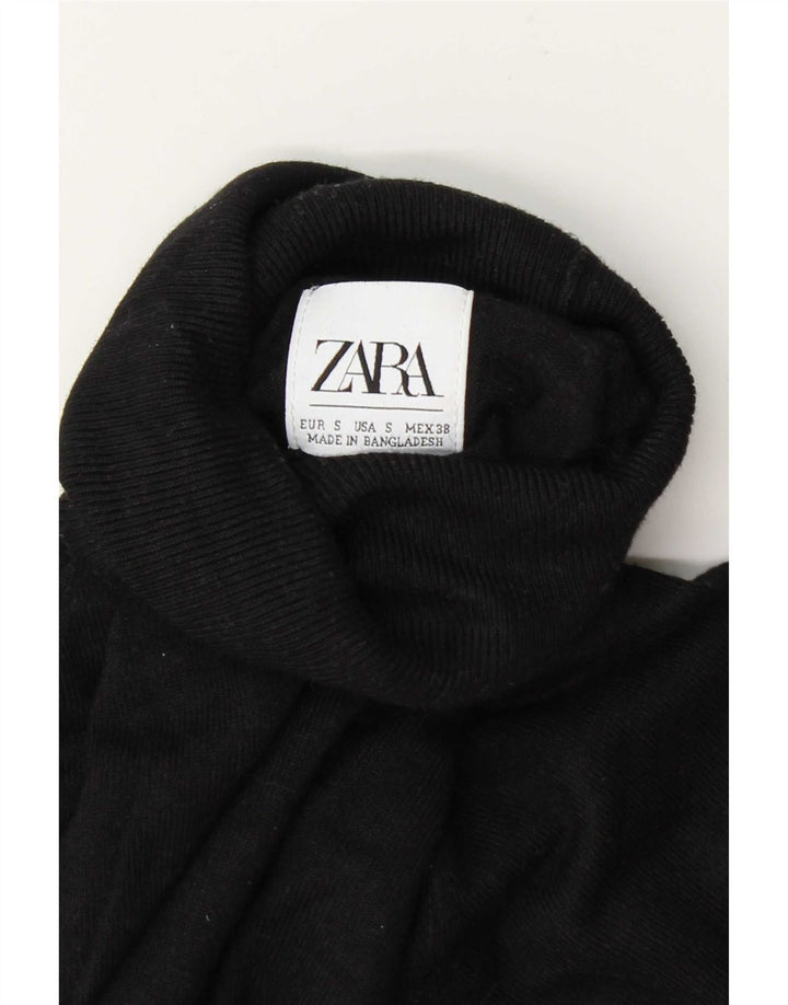 Zara ženski pulover s rol izrezom UK 10 Mali crni