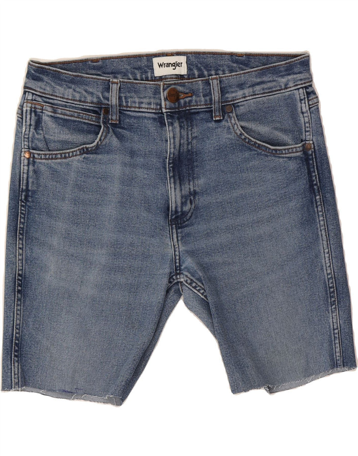 WRANGLER Mens Denim Shorts W32 Medium  Blue Vintage Wrangler and Second-Hand Wrangler from Messina Hembry 
