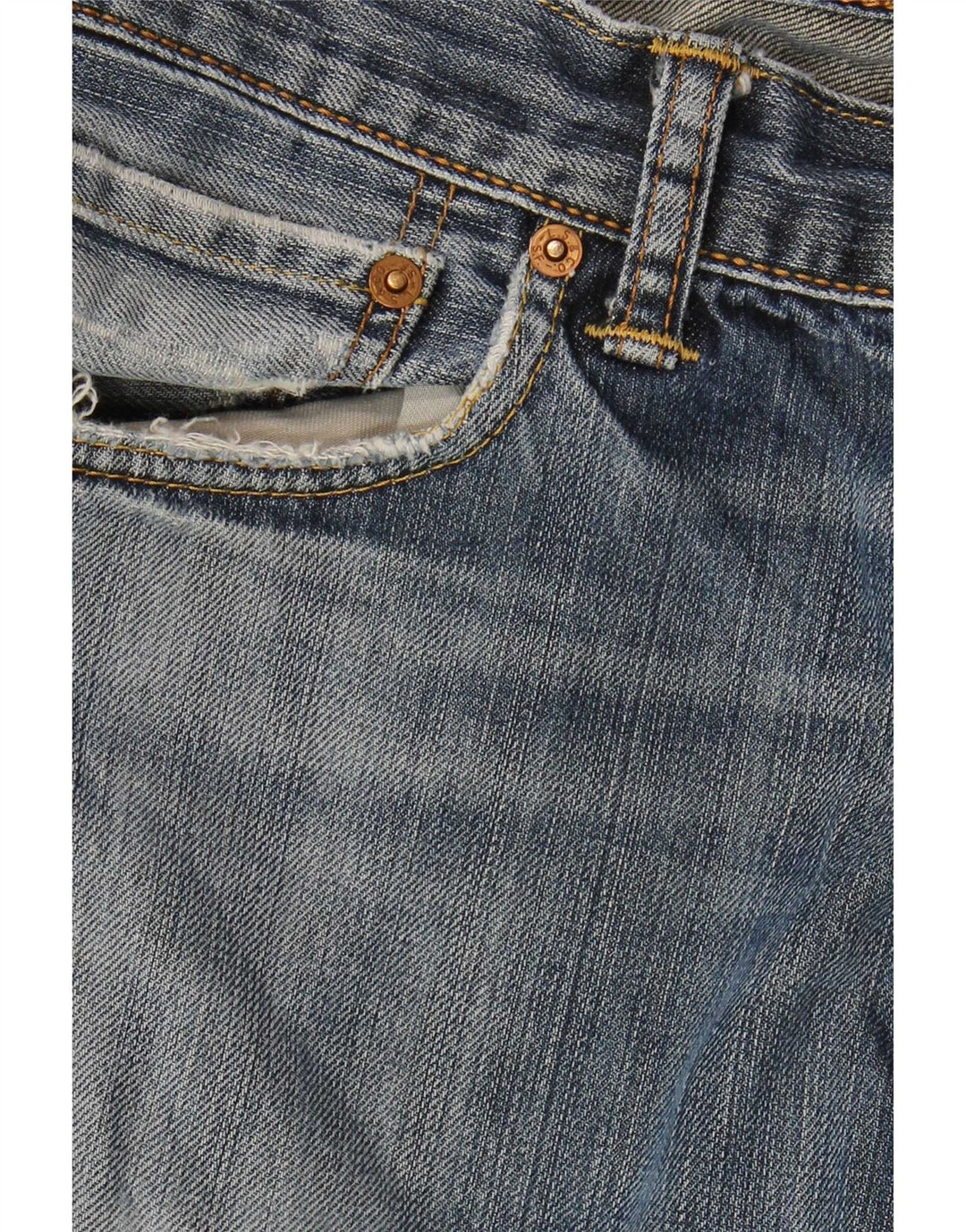 Levi's muške 501 ravne ravne traperice W33 L36 plavi pamuk