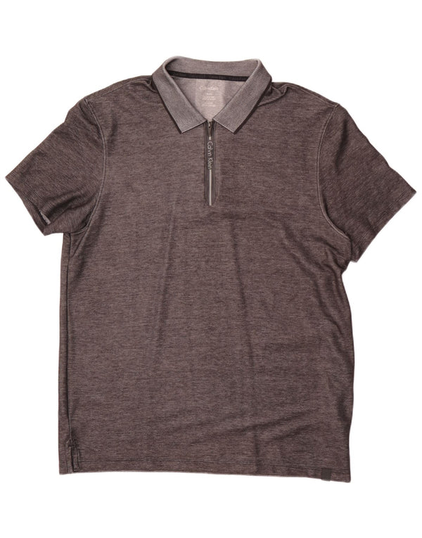 Calvin Klein muška polo majica XL siva s pjegama