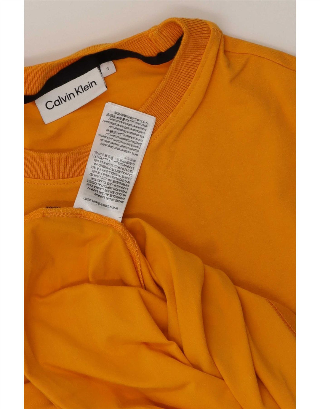 Calvin Klein muška majica kratkih rukava Mala narančasta pamučna