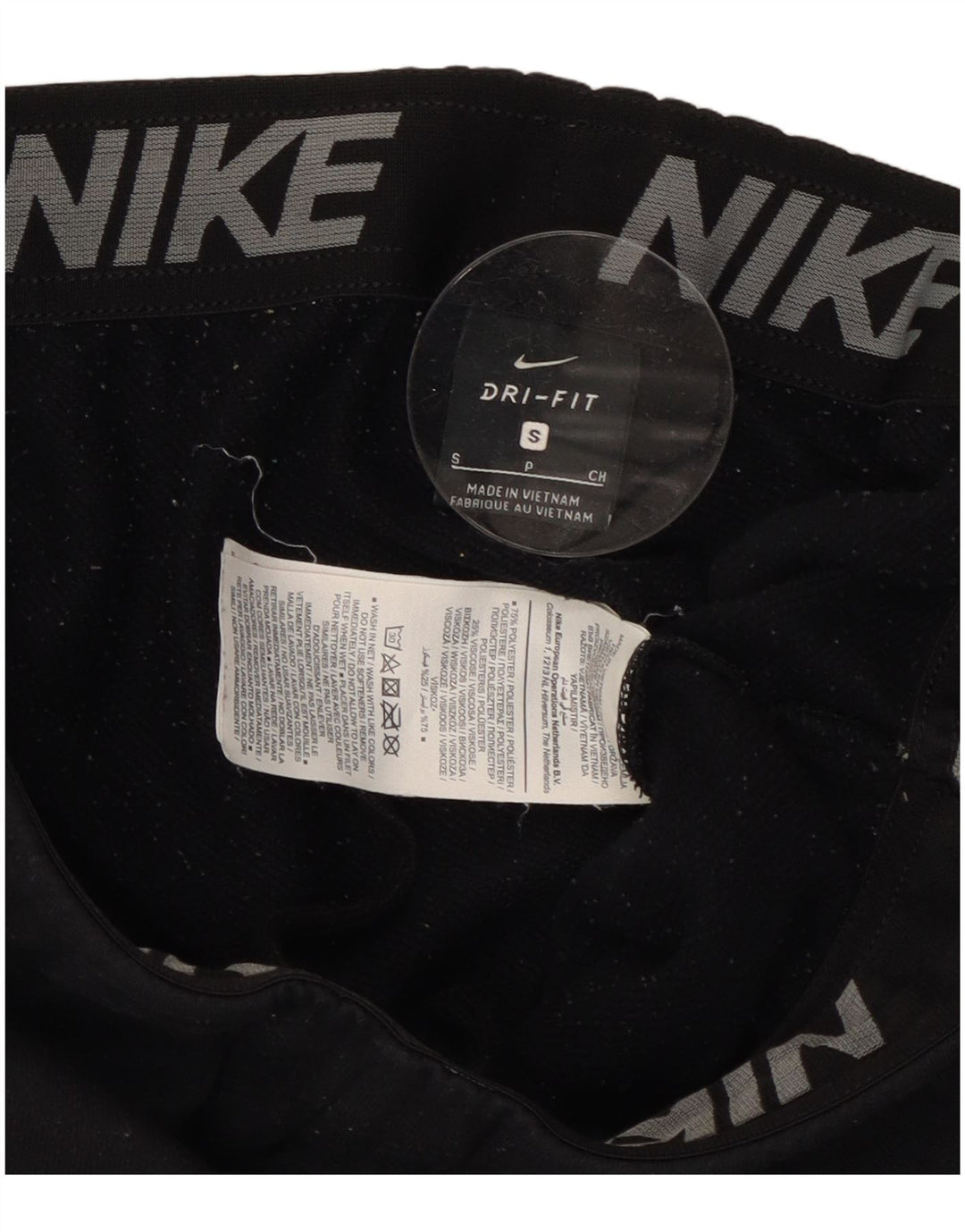 NIKE Muške Dri Fit Trenirke Hlače Joggers Mali crni poliester