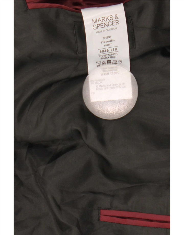 Marks & Spencer muška jakna sako s 2 gumba UK 46 XL Black Colourblock