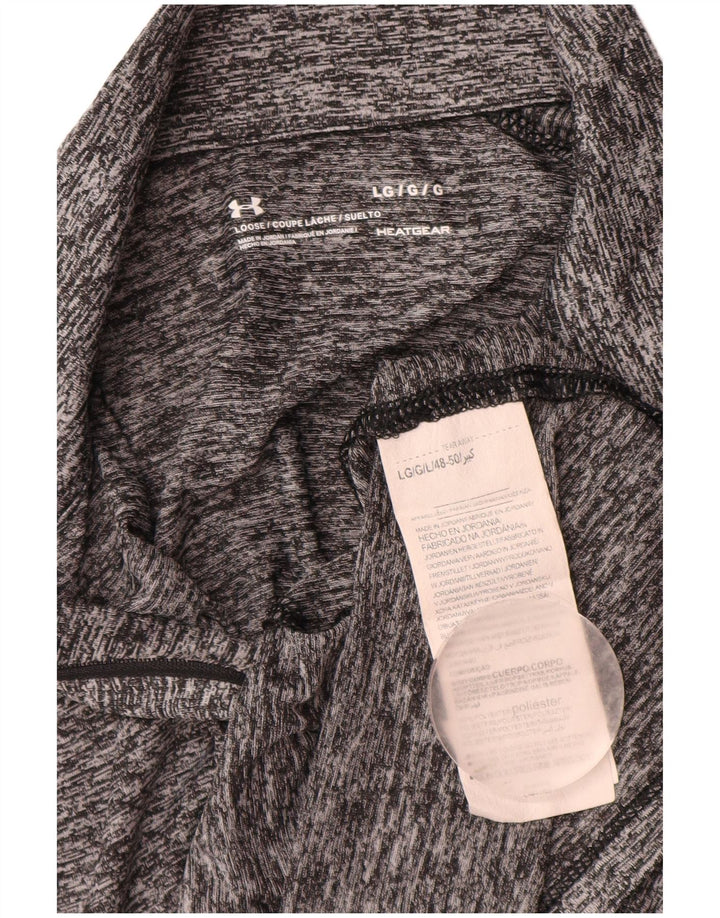 Under Armour ženska majica dugih rukava Heat Gear UK 14 veliki sivi poliester