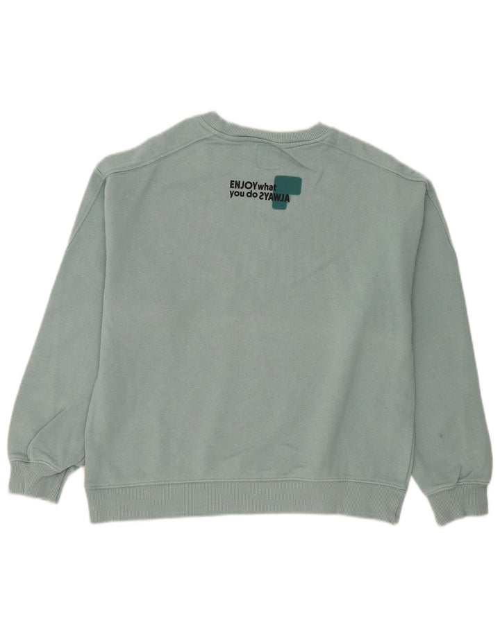 Zara Boys Graphic Sweatshirt Džemper 13-14 godina plavi pamuk