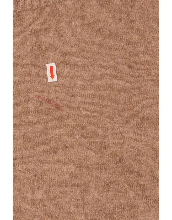 J. CREW Ženski pulover s okruglim izrezom UK 14 Srednje smeđi najlon