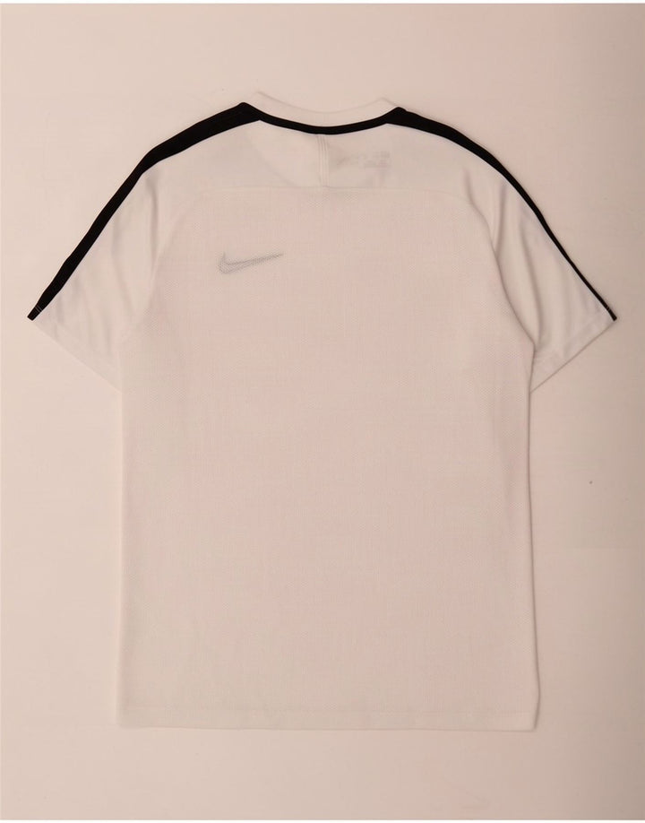 Nike Dri Fit T-Shirt Top Medium White Colourblock