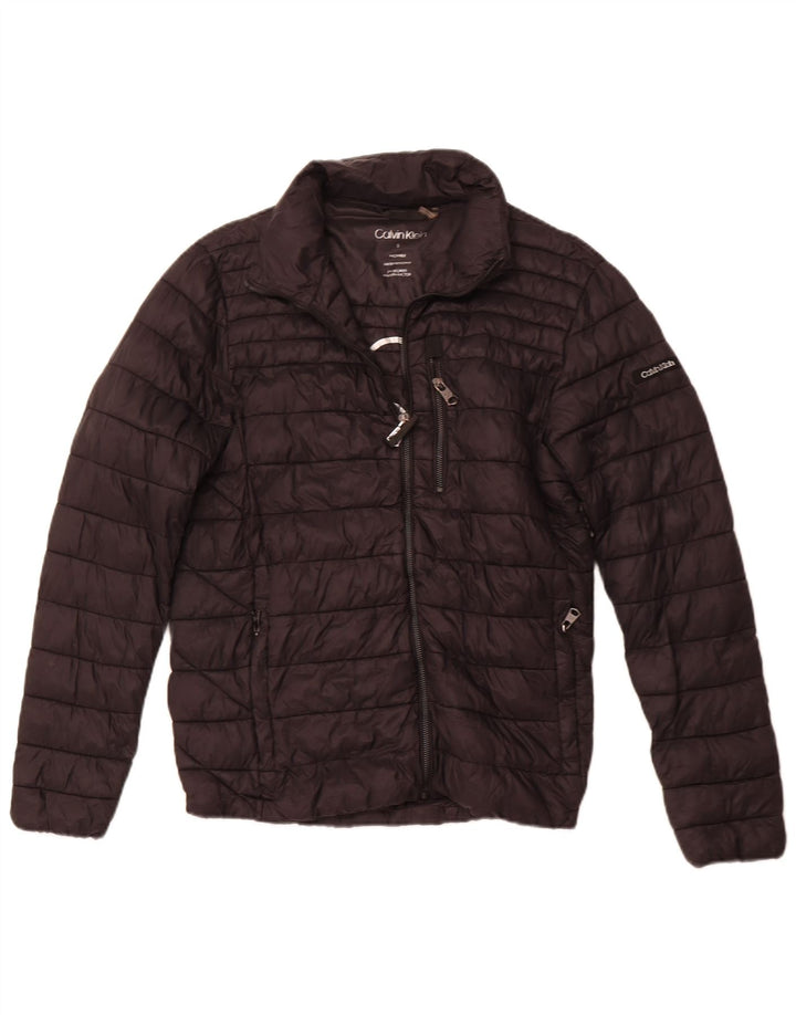 CALVIN KLEIN Muška podstavljena jakna s grafičkim motivima UK 36 Mala crna najlonska