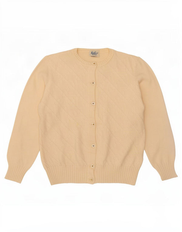 Luisa Spagnoli ženski kardigan pulover UK 16 Large Beige Virgin Wool