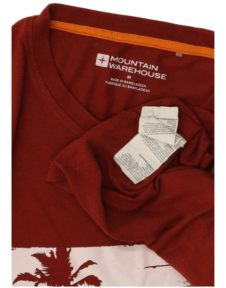 MOUNTAIN WAREHOUSE Muška majica kratkih rukava srednje veličine, crveni pamuk