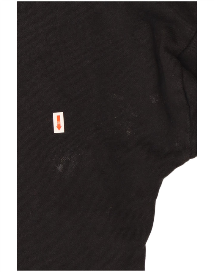 ADIDAS ženska prekomjerna majica s kapuljačom UK 12 srednje crne boje