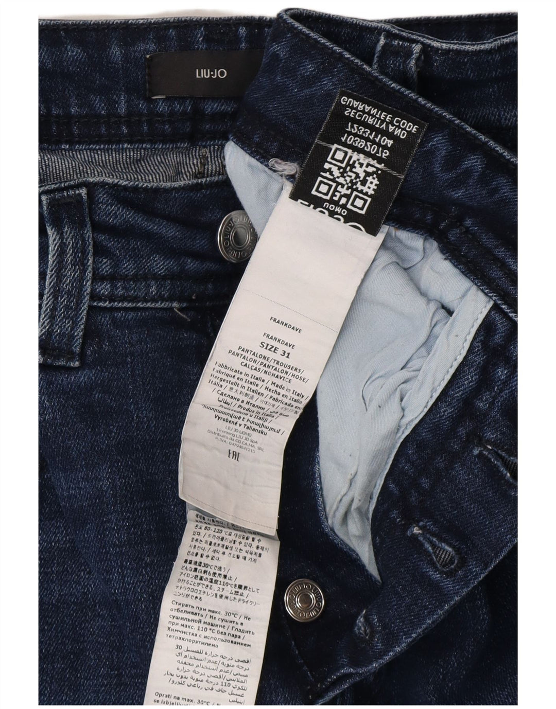 LIU JO Ženske uske traperice Frank W31 L29 tamnoplave