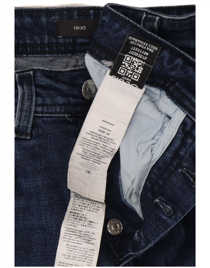 LIU JO Ženske uske traperice Frank W31 L29 tamnoplave