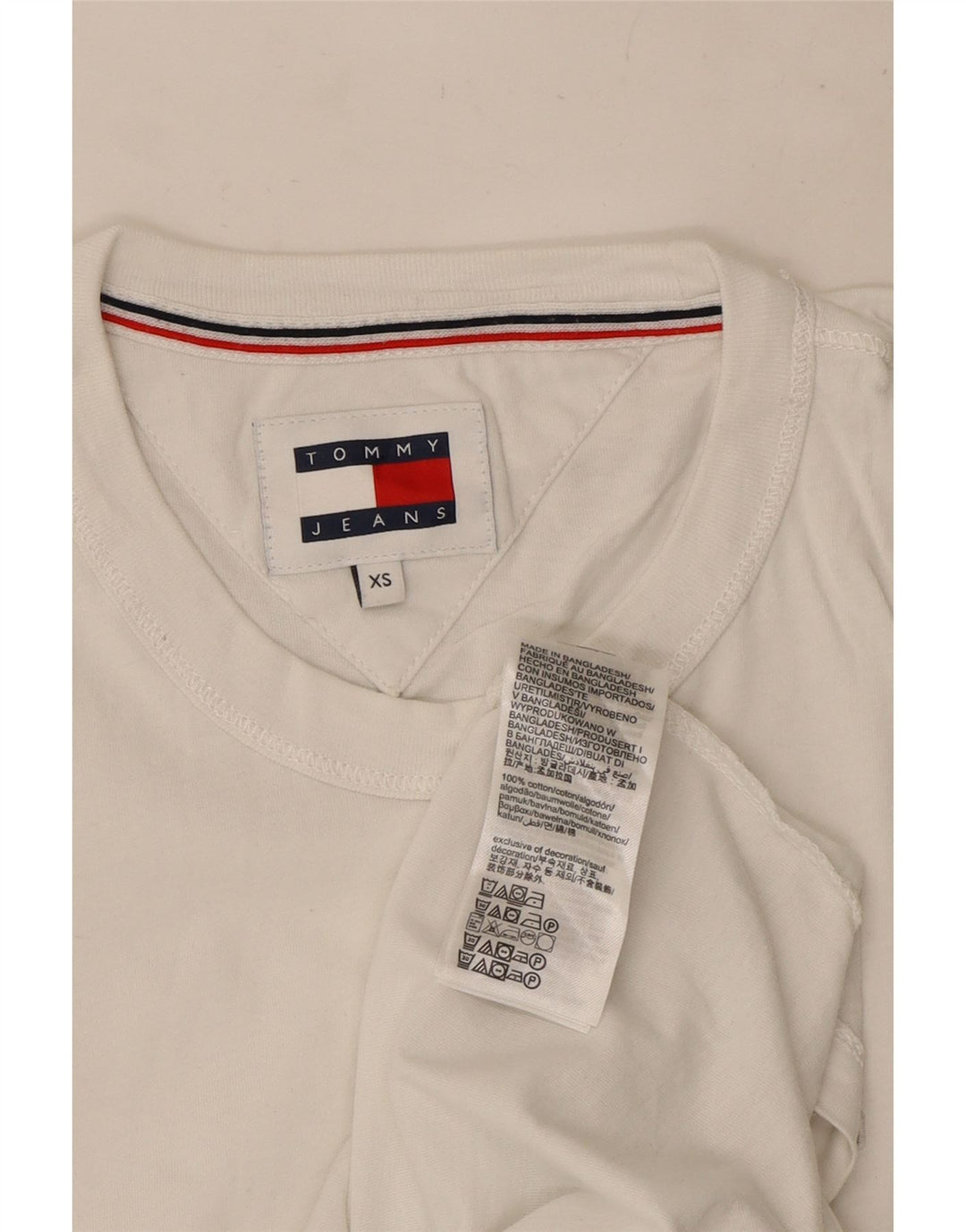 Tommy Hilfiger muški top XS bijeli pamuk