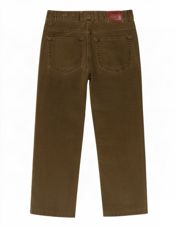 Gant Tyler Regular Fit hlače od samta W32 L25 kaki pamuk