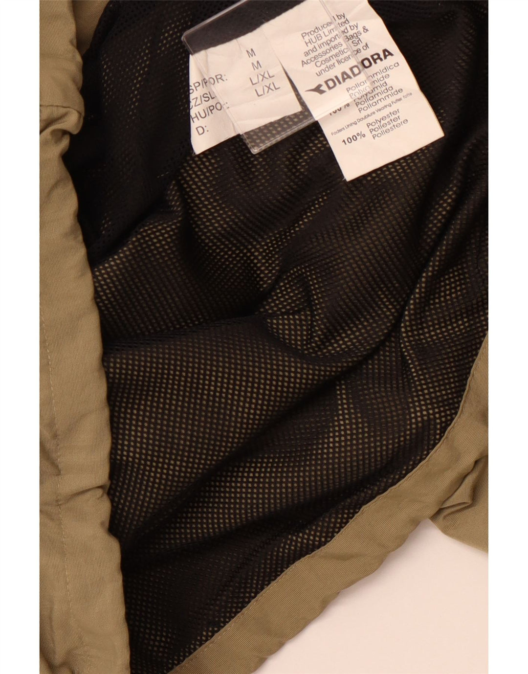 DIADORA Muška kišna jakna s kapuljačom UK 40 Large Beige Poliamide