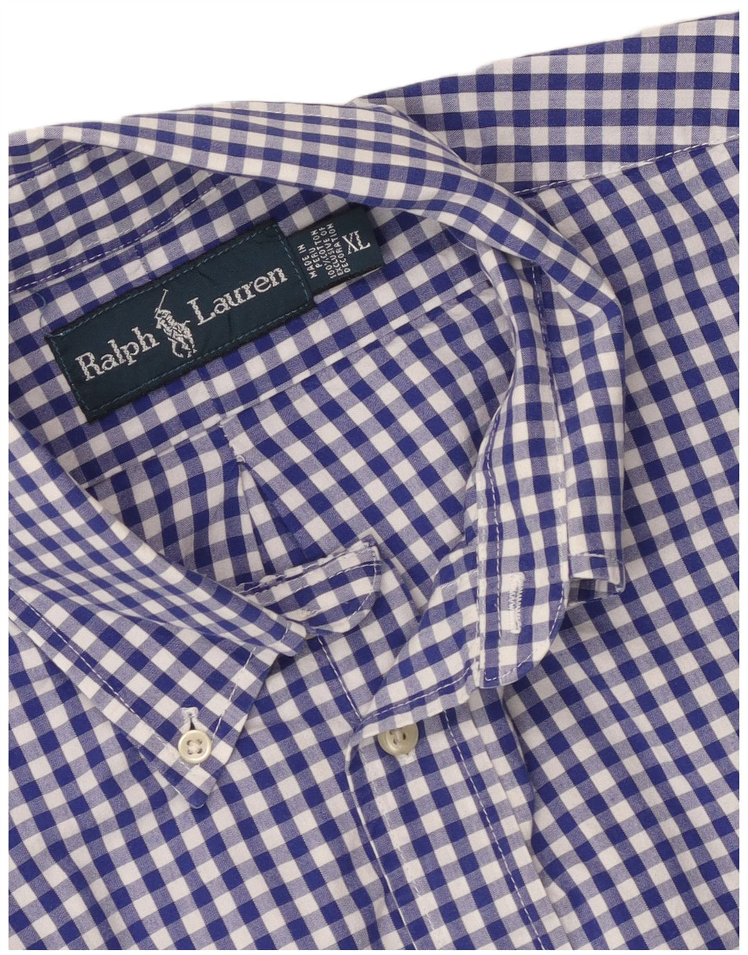 Ralph Lauren muška košulja XL plavi pamuk od ginghama