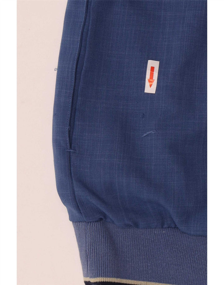Gornji dio muške trenirke kratkih rukava s patentnim izrezom i srednje plave boje Lyle & Scott