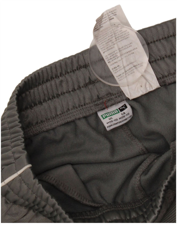 Puma Boys Graphic Trenirka Hlače Joggers 10-11 Years Gray Poliester