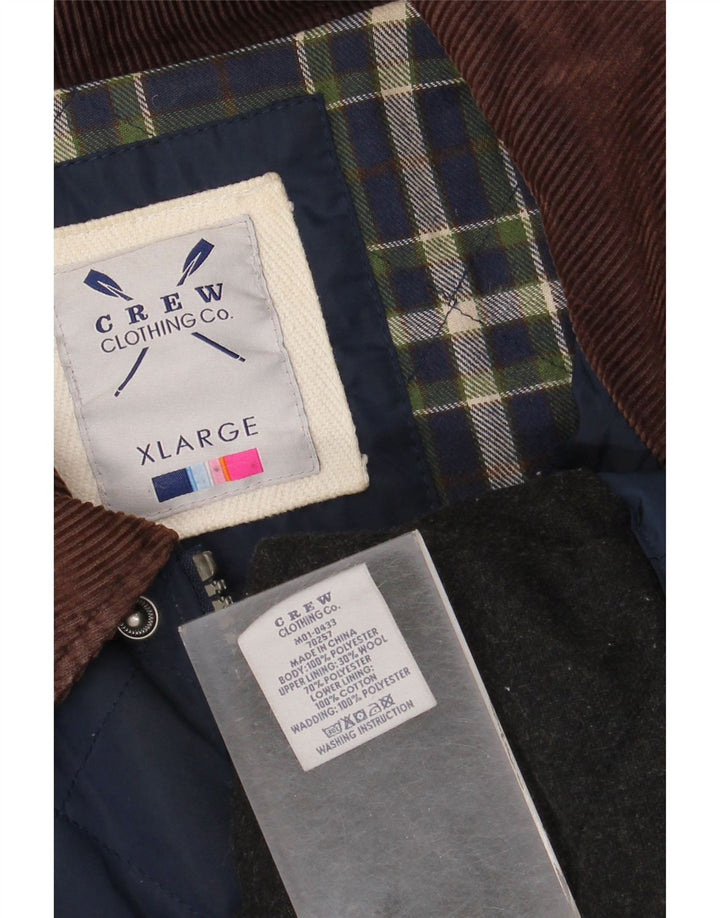 Crew Clothing Muška prošivena jakna UK 42 XL tamnoplavi poliester