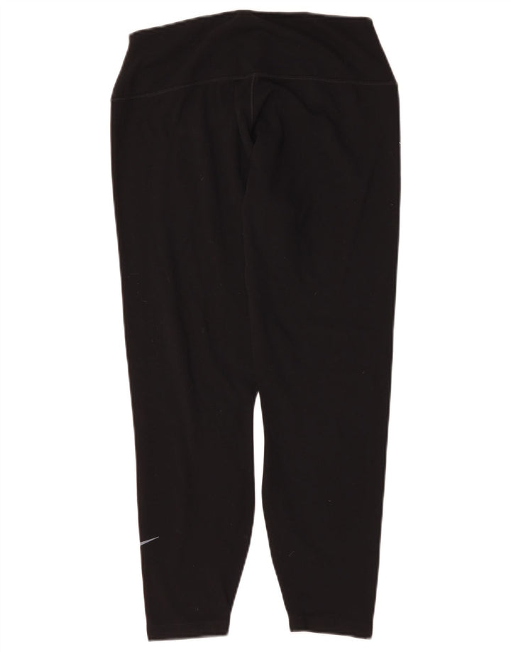 Nike Ženske Dri Fit Leggings UK 16 Veliki crni poliester