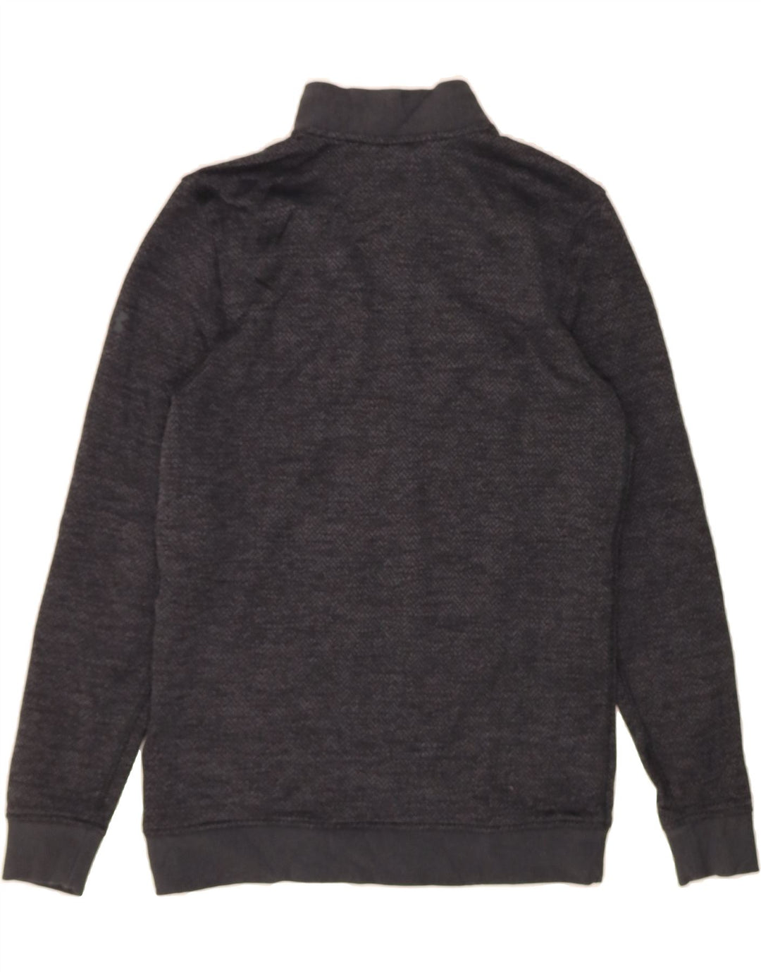 UNDER ARMOUR Mens Zip Neck Sweatshirt Jumper Medium Grey Chevron Polyester Vintage Under Armour and Second-Hand Under Armour from Messina Hembry 
