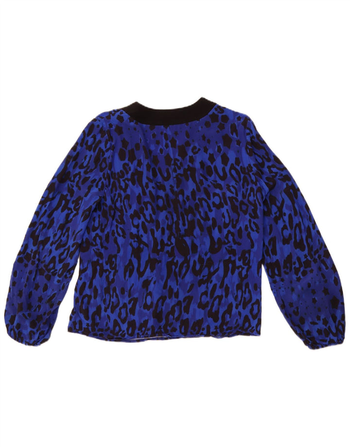 TED BAKER Ženska bluza dugih rukava, top veličina 2, mali plavi životinjski print