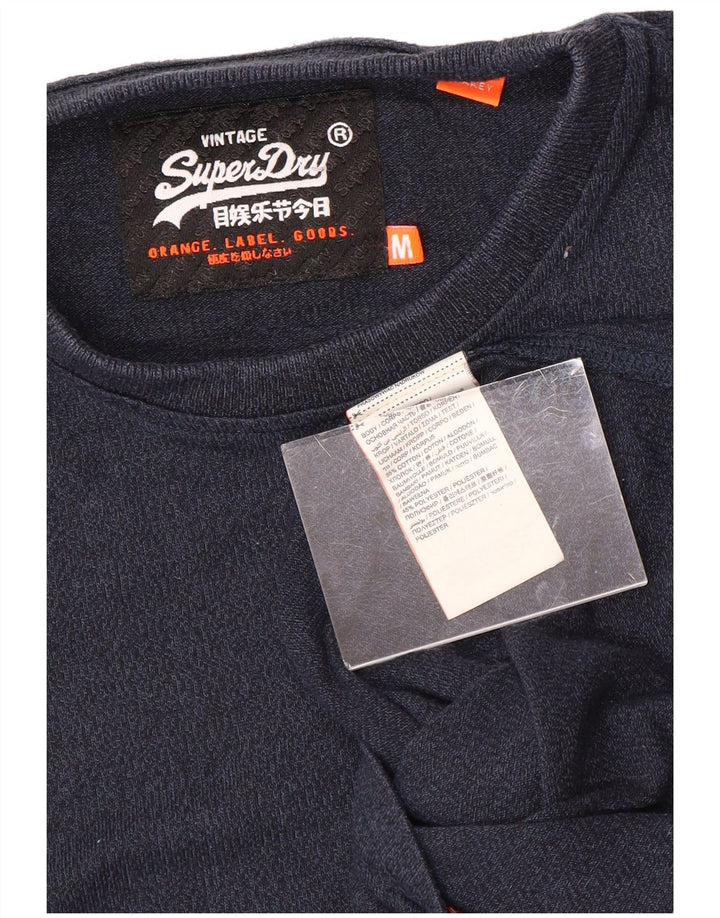 SUPERDRY muška majica kratkih rukava Srednji tamnoplavi flekasti pamuk