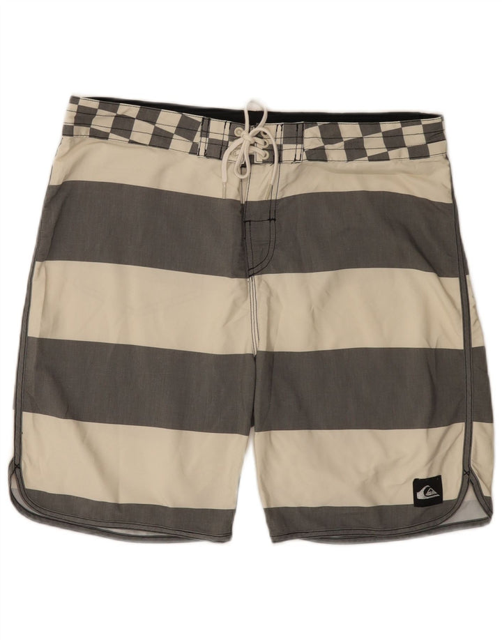 Quiksilver muške kratke hlače za kupanje od poliestera s bijelim prugama