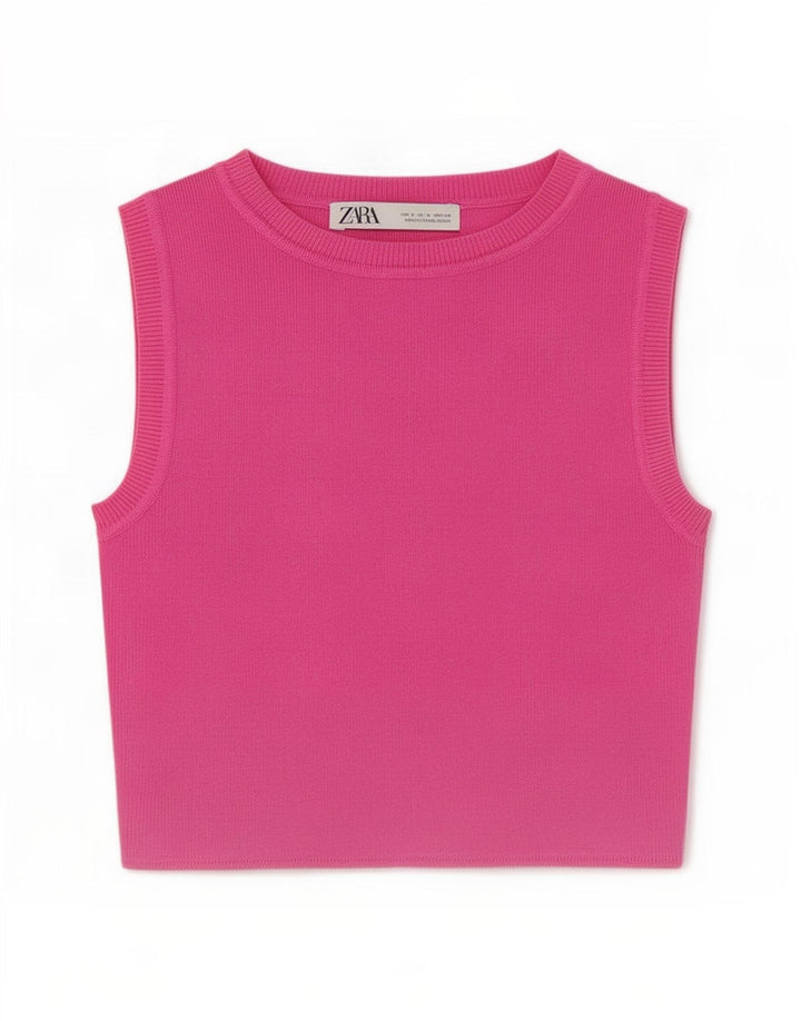 Zara ženski prsluk Top UK 10 Small Pink