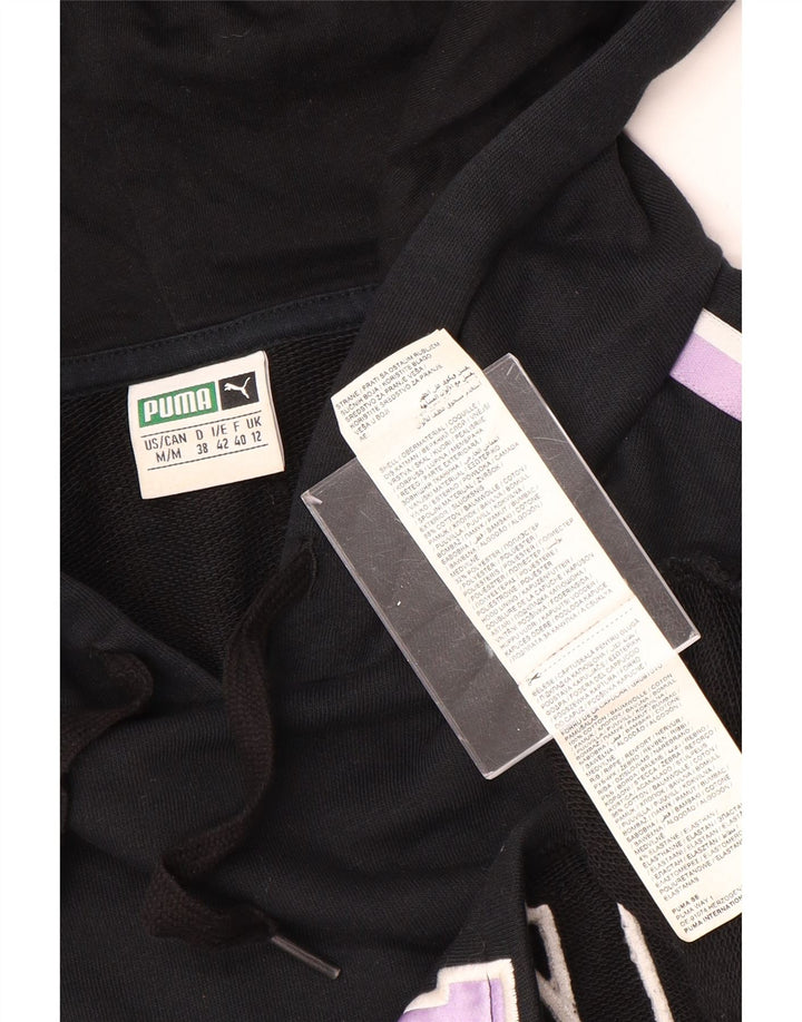 PUMA ženska prekomjerna majica s kapuljačom UK 12 srednje crne boje