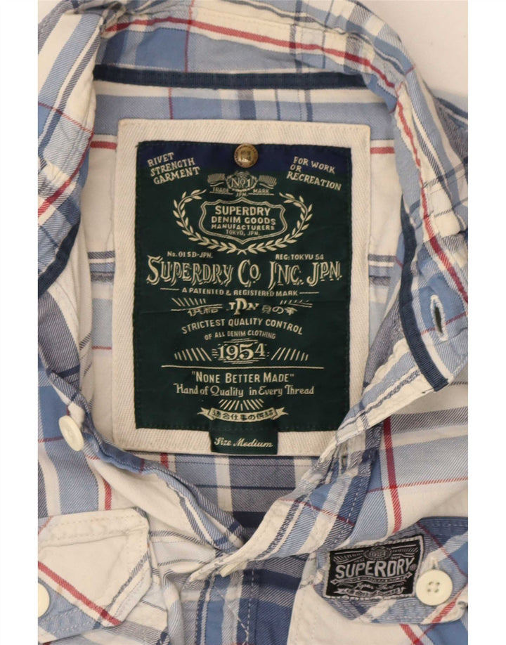 Superdry muška flanelska košulja srednje plave boje