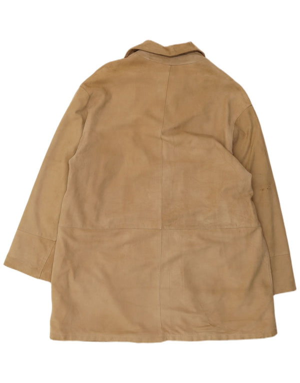 VINTAGE ženski kaput od antilopa IT 46 velika bež koža