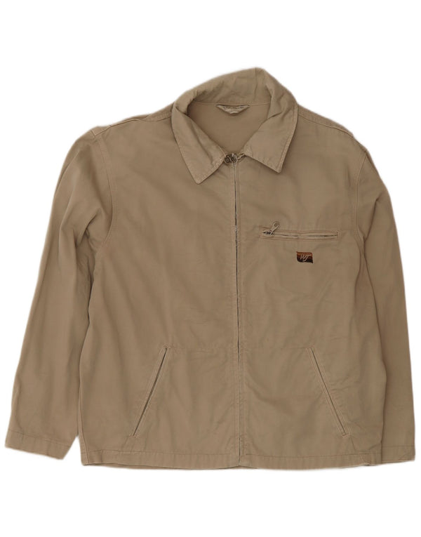Vintage muška bomber jakna UK 40 Large Beige Cotton