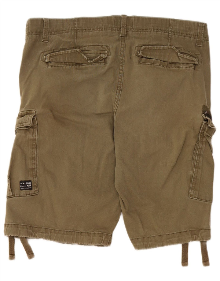 Jack & Jones muške kargo kratke hlače velike W34 kaki pamuk