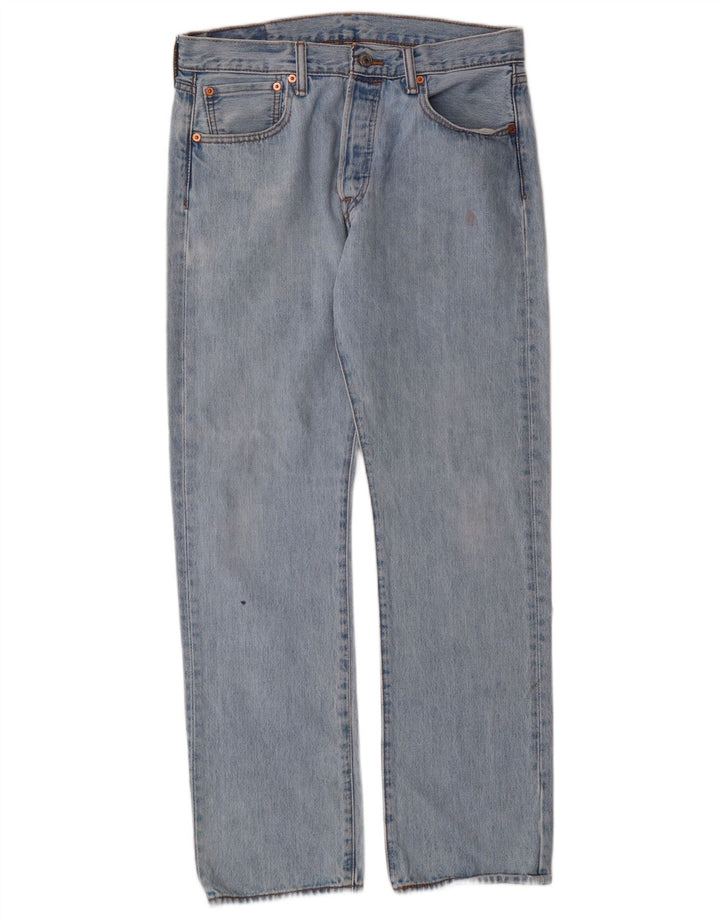 Levi's muške 501 ravne traperice W33 L32 plavi pamuk