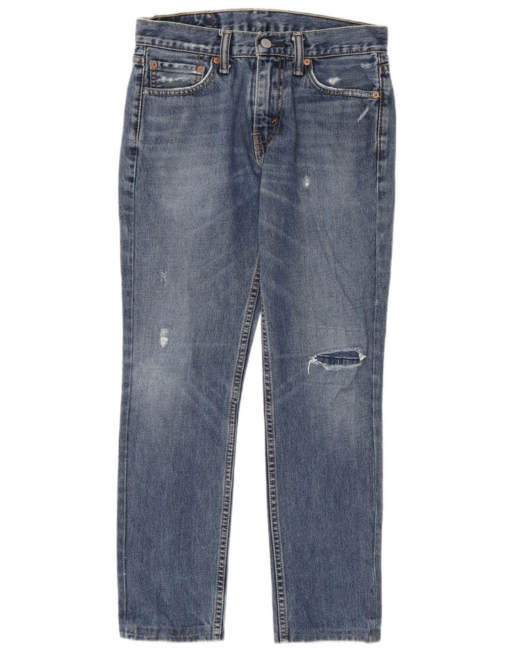 Levi's ženske 511 uske traperice s oštećenjem W30 L28, plavi pamuk