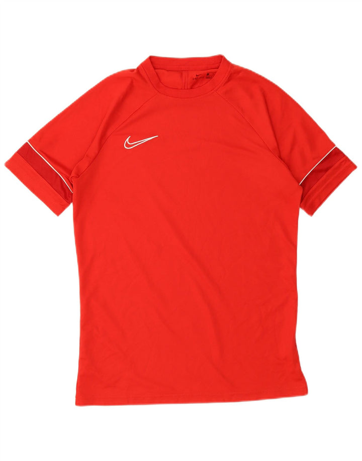NIKE muška Dri Fit majica kratkih rukava srednje crvene boje od poliestera