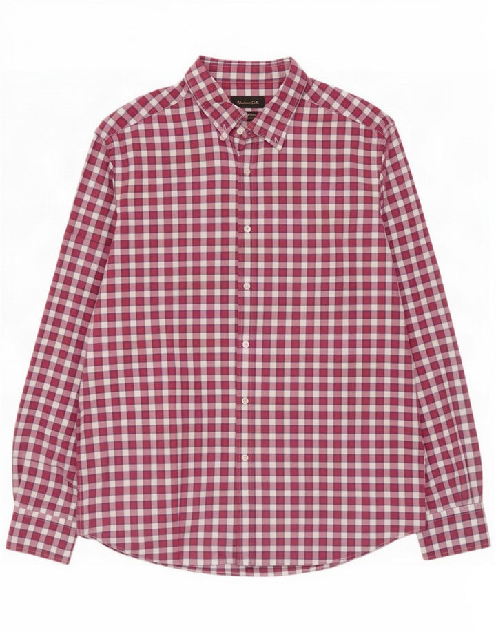 Massimo Dutti muška košulja 2XL Pink Gingham