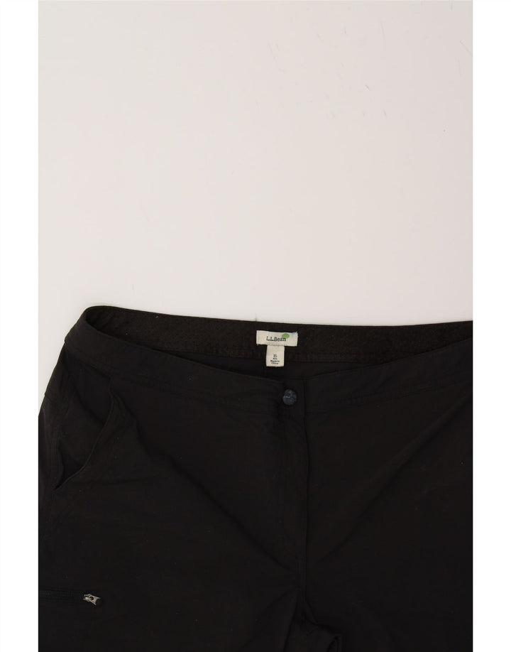 L.L.BEAN Womens Cargo Shorts US 16 2XL W38  Black Nylon Vintage L.L.Bean and Second-Hand L.L.Bean from Messina Hembry 