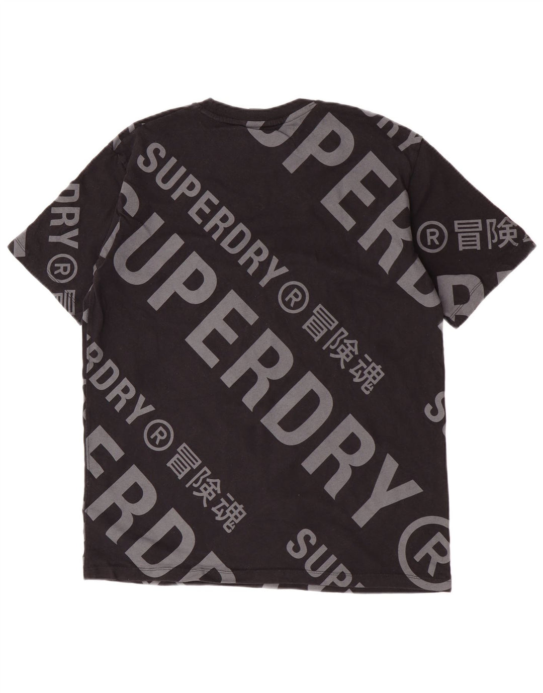 Superdry muška grafička majica kratkih rukava Srednji crni pamuk