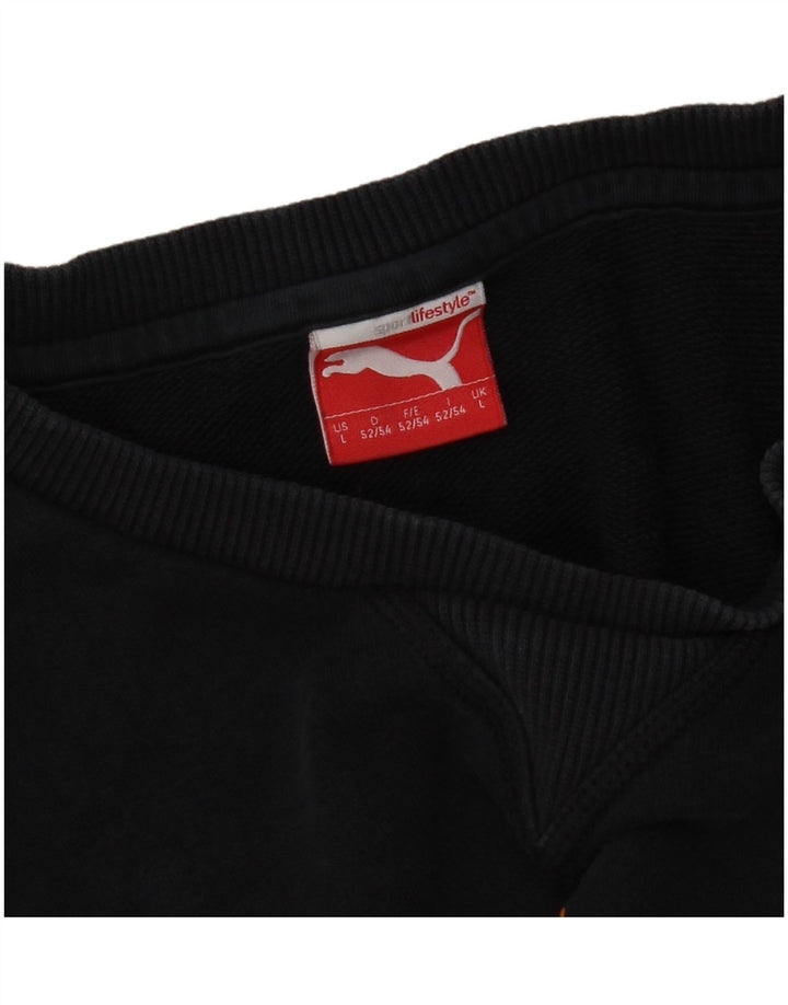 Puma muški džemper s grafičkim motivima, veliki tamnoplavi